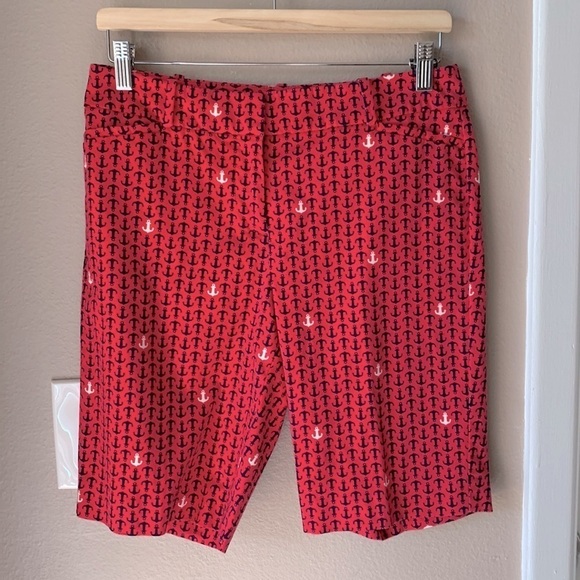 TALBOTS Petites Pink Nautical Bermuda Shorts - Picture 2 of 5